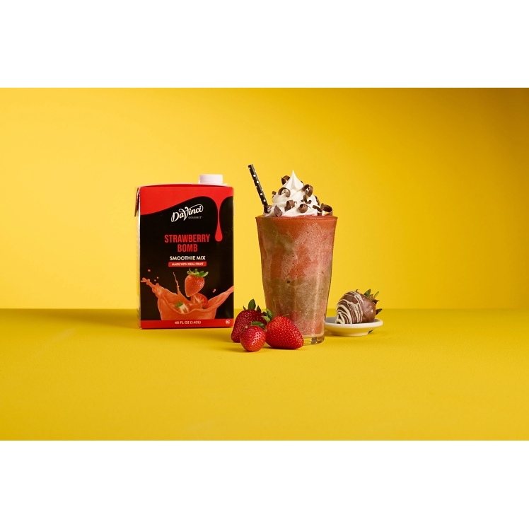 DAVINCI SMOOTHIE STRAWBERRY BOMB CARTON SHELF STABLE