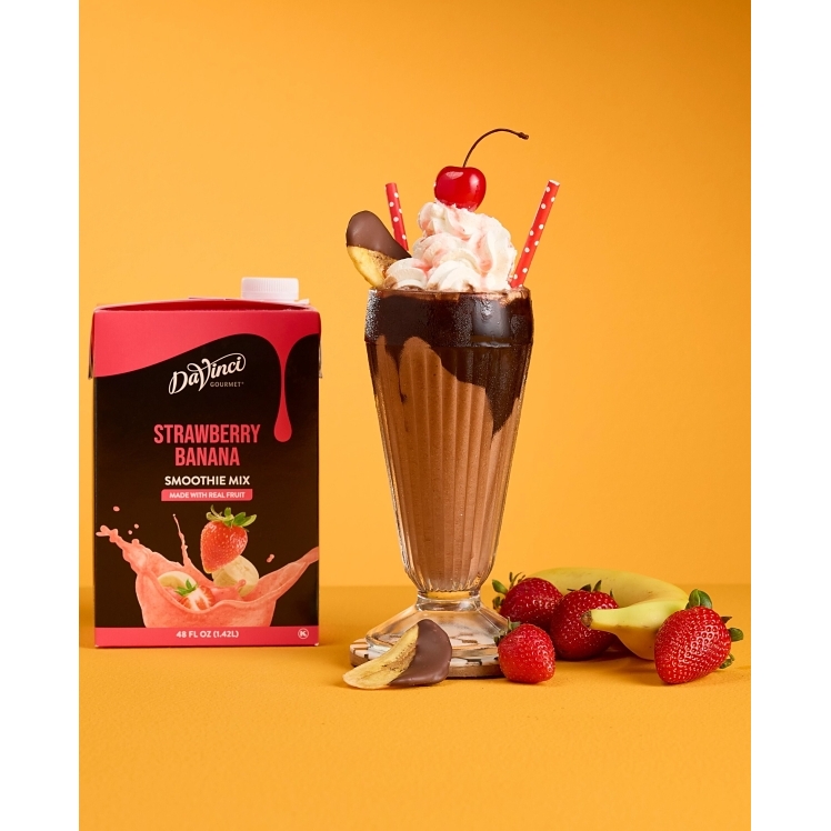 DAVINCI SMOOTHIE STRAWBERRY BANANA CARTON SHELF STABLE