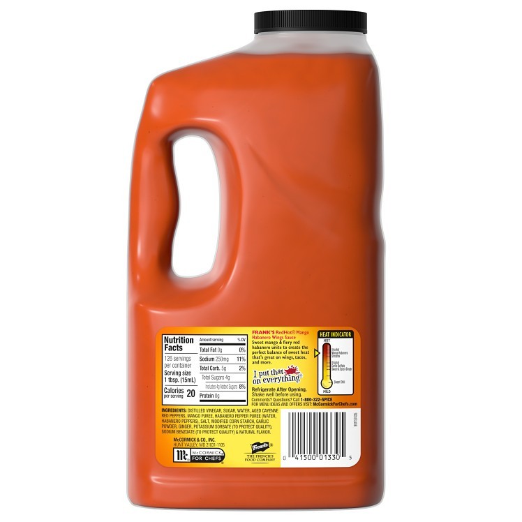FRANKS MANGO HABANERO WING SAUCE .5 GAL