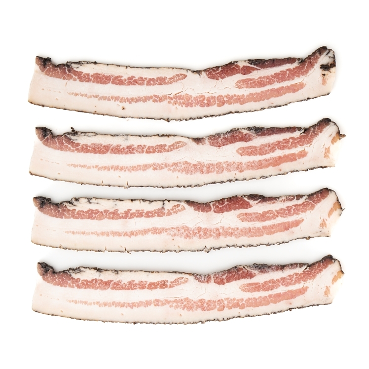 PATUXENT BACON SLICED 10-14 CT SLICED LAID OUT SMOKED BLACK