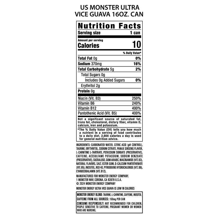 Monster Ultra Vice Guava
