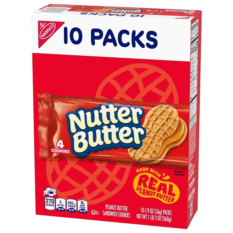 Nutter Butter Peanut Butter Sandwich Cookies Single Serve