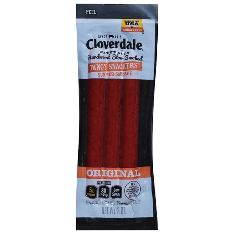 CLOVERDALE TANGY SNACKERS 3 PACK MEAT STICKS