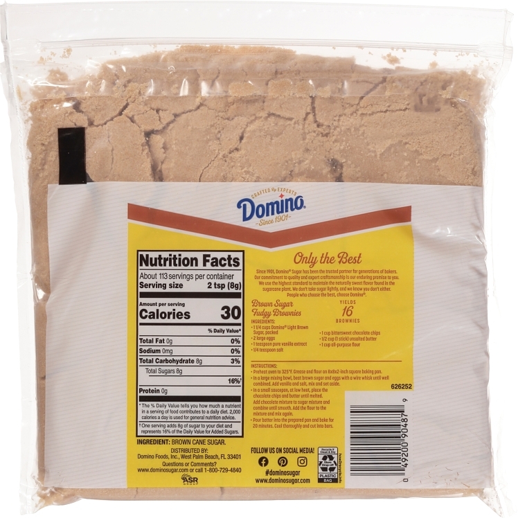 DOMINO PURE CANE LIGHT BROWN SUGAR 12/2#