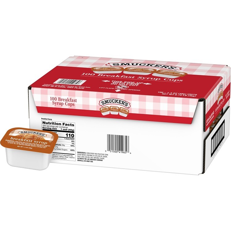 SMUCKER'S 1.4 OUNCE BREAKFAST SYRUP PC