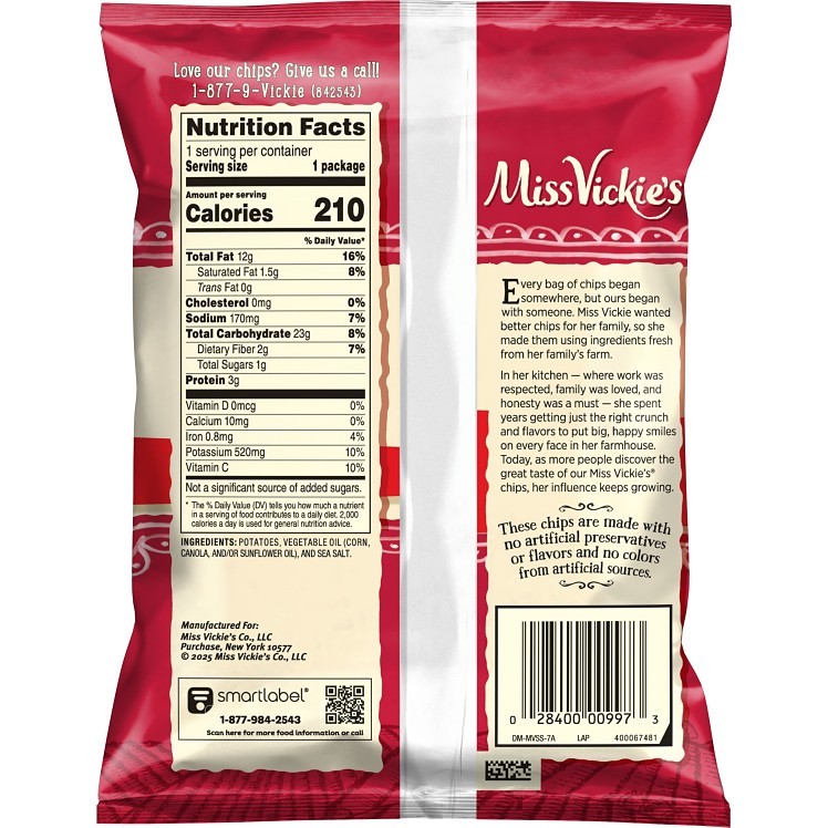 MISS VICKIE'S ASSORTED KETTLE CHIPS