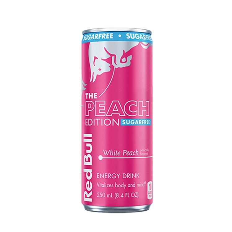 RED BULL PEACH EDITION SUGAR FREE 8.4 OZ