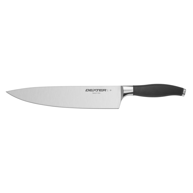 DEXTER-RUSSELL 10 CHEF KNIFE STAINLESS STEEL FORGED BLADE BLACK HANDLE ICUT PRO
