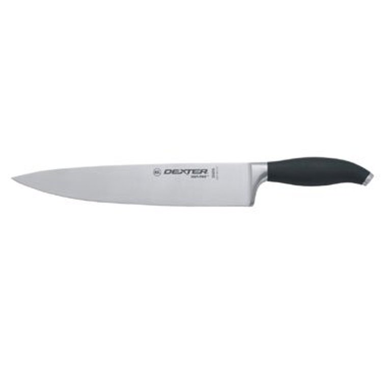 DEXTER-RUSSELL 10 CHEF KNIFE STAINLESS STEEL FORGED BLADE BLACK HANDLE ICUT PRO