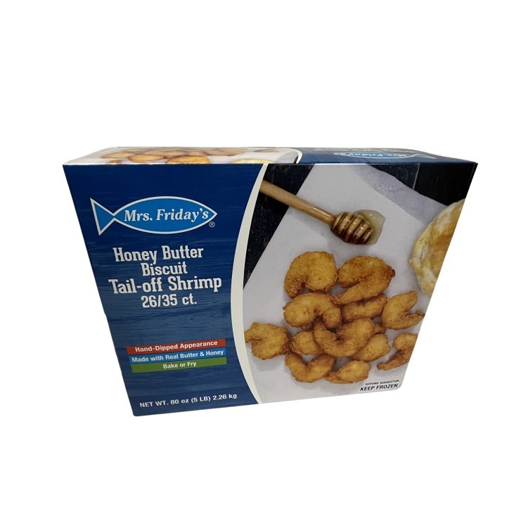 HONEY BUTTER BISCUIT SHRIMP 26-35 CT TAIL-OFF
