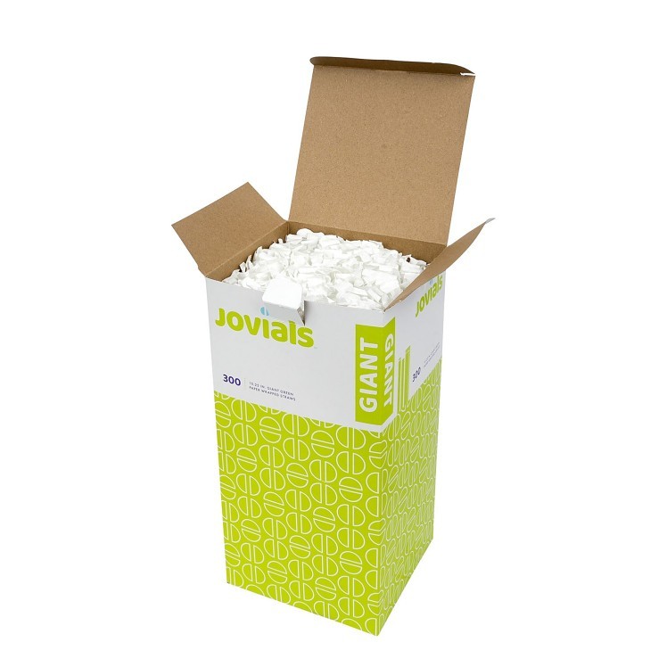 JOVIALS 12 GIANT GREEN STRAW PAPER WRAPPED