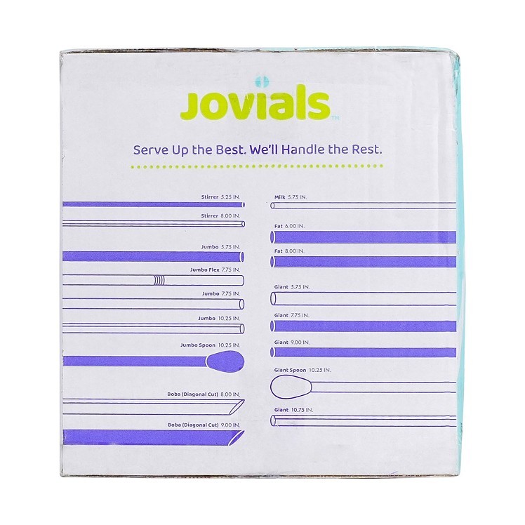 JOVIALS GIANT RED STRAW 10.25 BOXED - PAPER WRAPPED