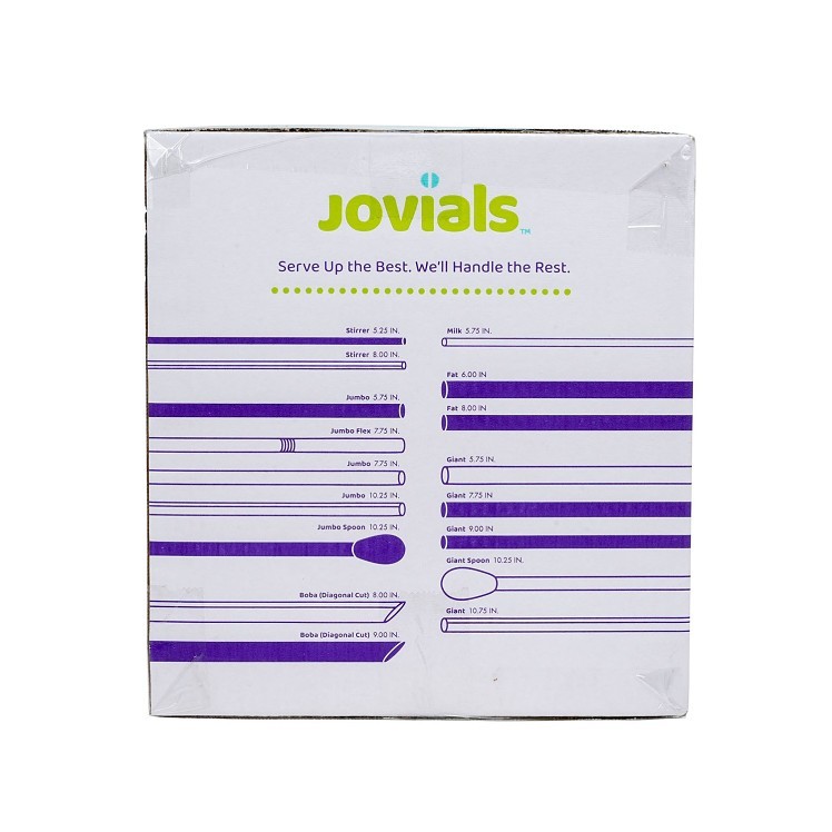 JOVIALS 10.25 GIANT RED SPOON STRAW PAPER WRAPPED