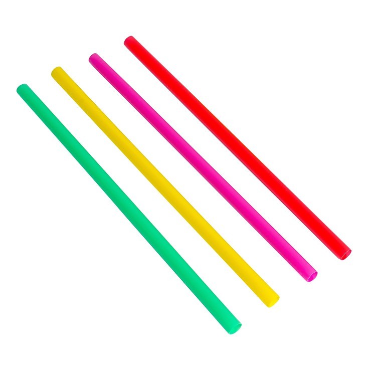JOVIALS 8 FAT ASSORTED NEON STRAW UNWRAPPED