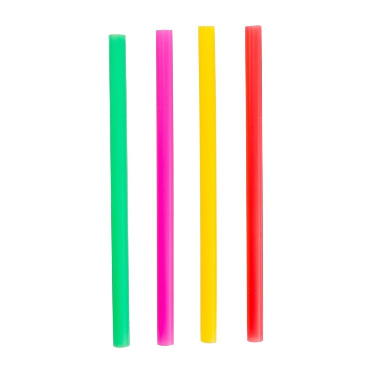 JOVIALS 6 FAT ASSORTED NEON STRAW UNWRAPPED