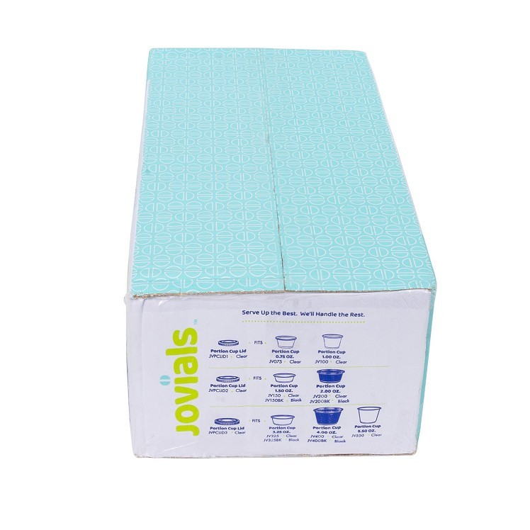 JOVIALS 0.75-1 OZ CLEAR PET PORTION CUP LID