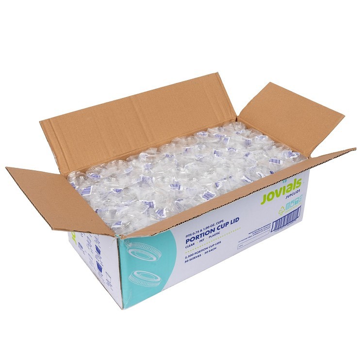 JOVIALS 0.75-1 OZ CLEAR PET PORTION CUP LID