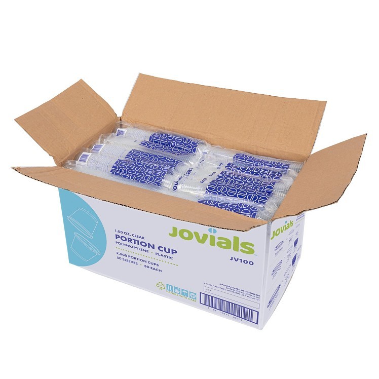 JOVIALS 1 OZ CLEAR POLYPROPYLENE PORTION CUP