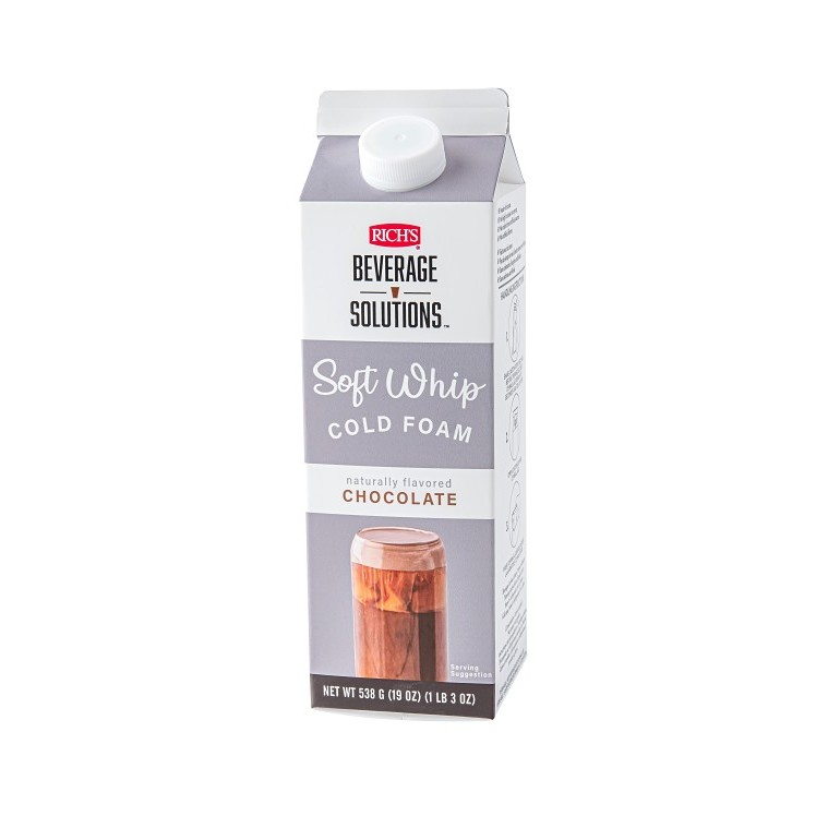 RICH'S ON TOP SOFT WHIP POURABLE TOPPING CHOCOLATE 12/1.19 LB
