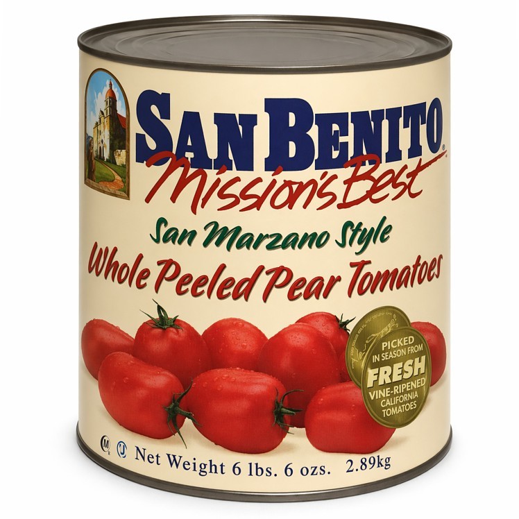 SAN BENITO MISSIONS BEST WHOLE PEELED TOMATOES SAN MARZANO