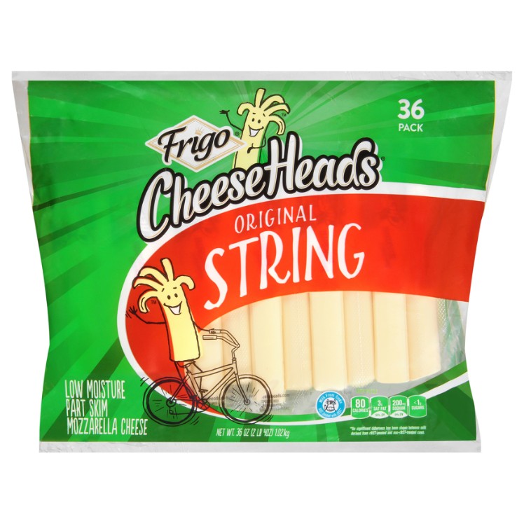 FRIGO CHEESEHEADS STRING CHEESE INDIVIDUALLY WRAPPED
