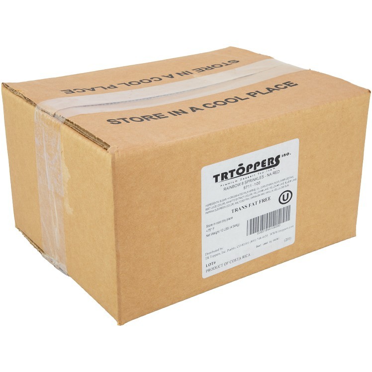 TR TOPPERS RAINBOW 8 SPRINKLES - NA RED