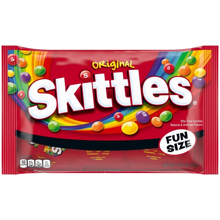 SKITTLES ORIGINAL FUN SIZE CHEWY CANDY 10.72OZ