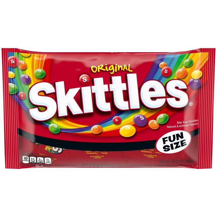 SKITTLES ORIGINAL FUN SIZE CHEWY CANDY 10.72OZ