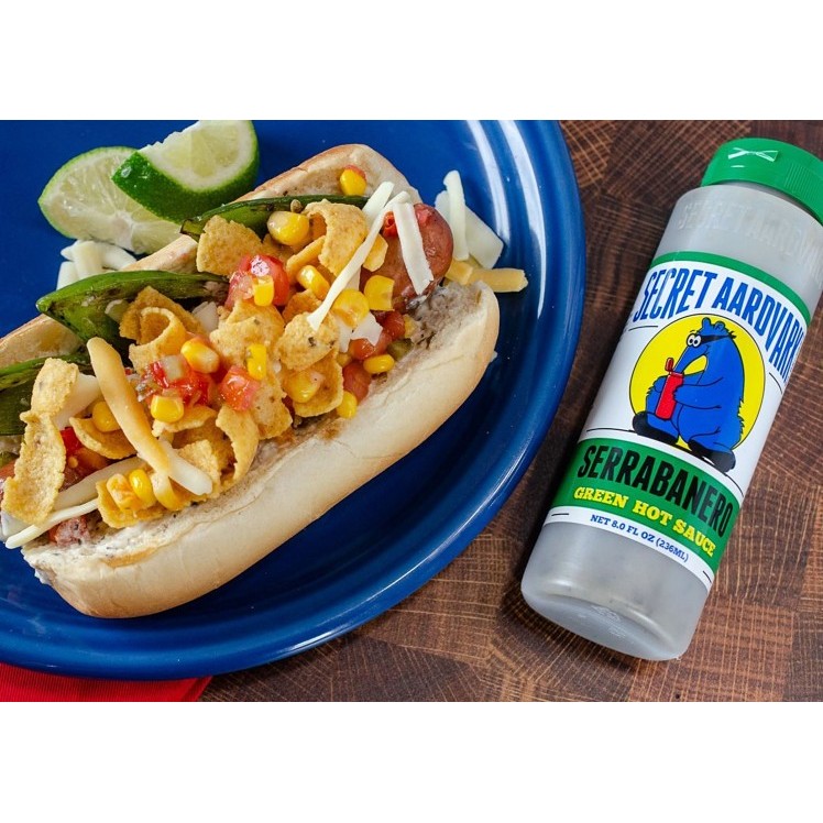 SECRET AARDVARK SERRABANERO GREEN HOT SAUCE
