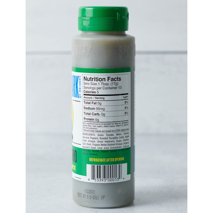 SECRET AARDVARK SERRABANERO GREEN HOT SAUCE