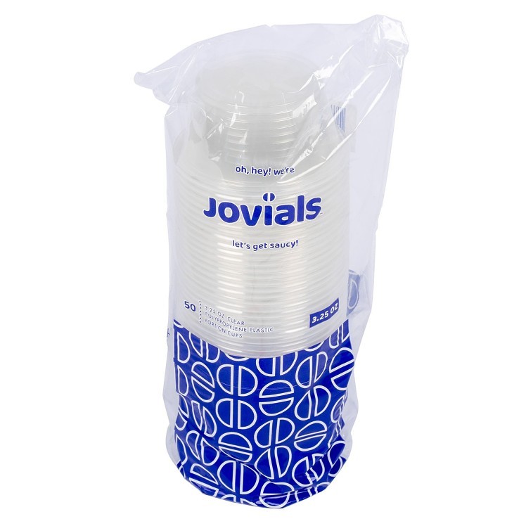 JOVIALS 3.5OZ CLEAR POLYPROPYLENE PORTION CUP
