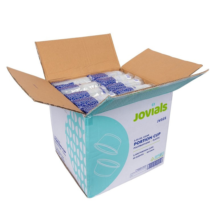 JOVIALS 3.5OZ CLEAR POLYPROPYLENE PORTION CUP