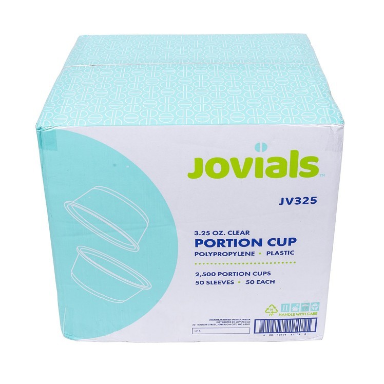 JOVIALS 3.5OZ CLEAR POLYPROPYLENE PORTION CUP