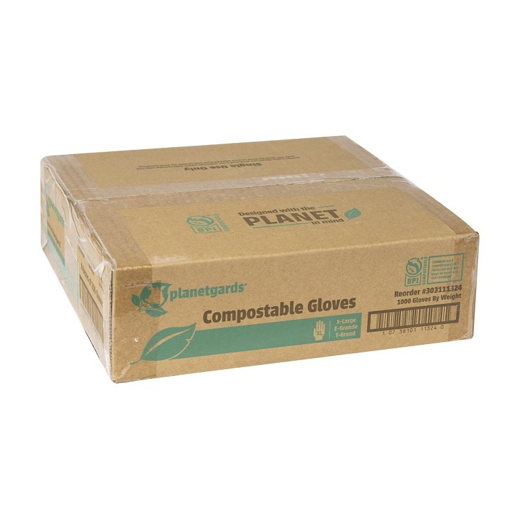PLANETGARDS EXTRA LARGE POLY COMPOSTABLE GLOVES