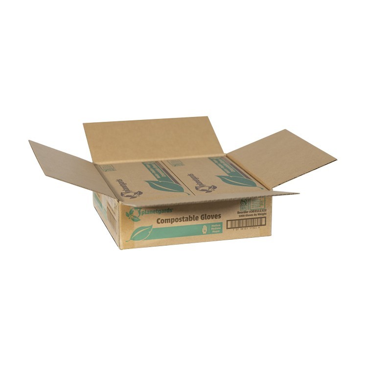 PLANETGARDS MEDIUM POLY COMPOSTABLE GLOVES