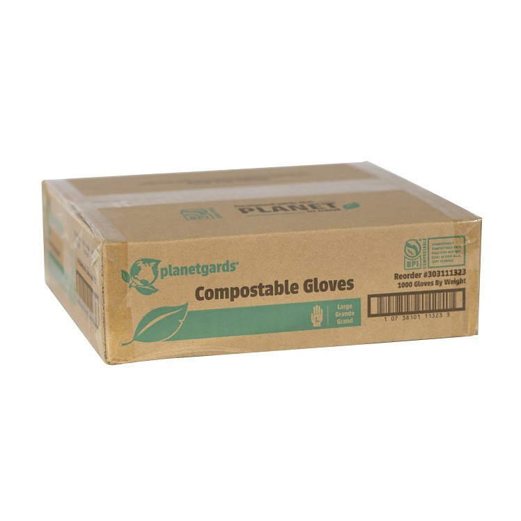 PLANETGARDS LARGE POLY COMPOSTABLE GLOVES