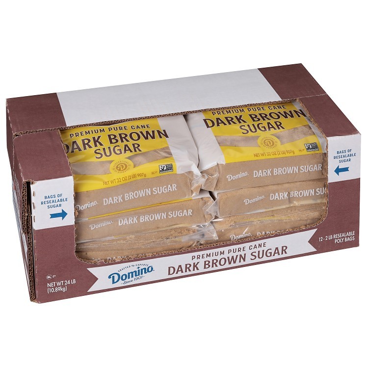 DOMINO DARK BROWN SUGAR 2LBS