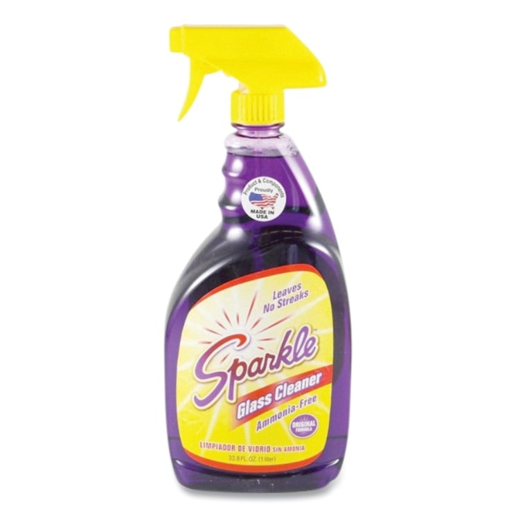 SPARKLE GLASS CLEANER 33.8OZ TRIGGER