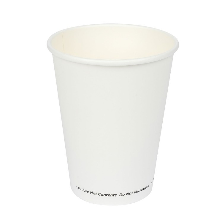JOVIALS 12OZ SINGLE WALL WHITE PAPER HOT CUP