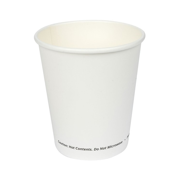 JOVIALS 10OZ SINGLE WALL SQUAT WHITE PAPER HOT CUP
