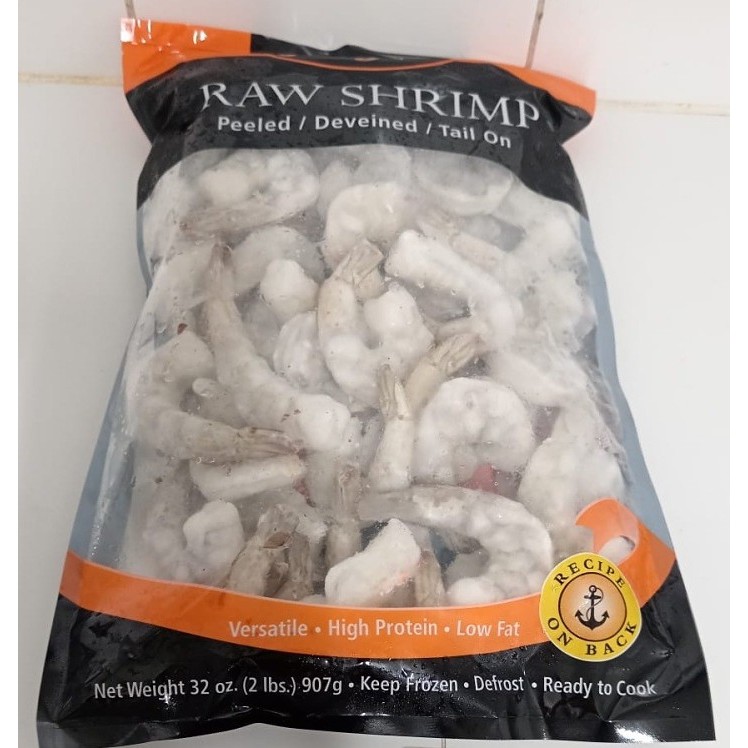 OCEAN GIFT 26-30CT PEELED TAIL ON RAW WHITE SHRIMP