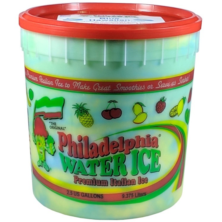 PHILADELPHIA WATER ICE ITALIAN ICE BLUE HAWAIIAN