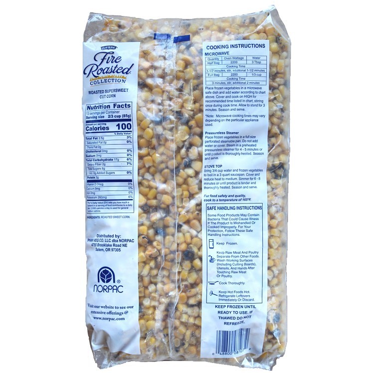 NORPAC FLAV-R-PAC FIRE ROASTED SUPERSWEET CUT CORN