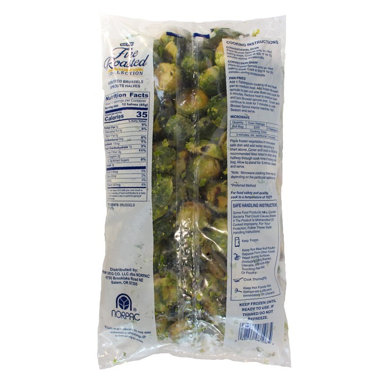 NORPAC FLAV-R-PAC FIRE ROASTED BRUSSEL SPROUT HALVES
