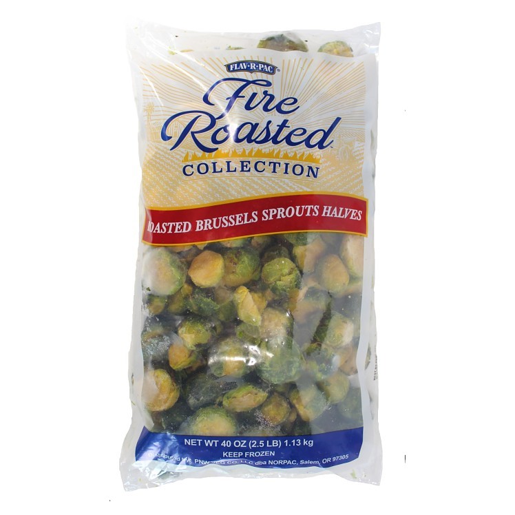 NORPAC FLAV-R-PAC FIRE ROASTED BRUSSEL SPROUT HALVES