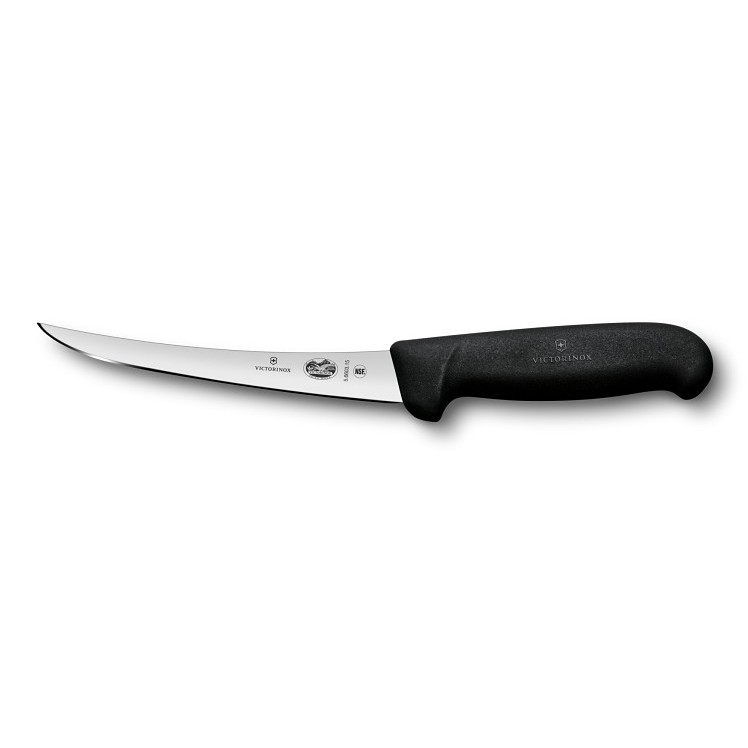 SWISS ARMY SEMI-STIFF BONING KNIFE 6 CURVED BLADE BLK