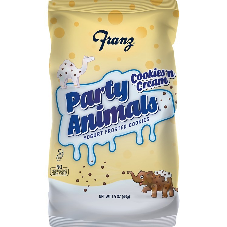 FRANZ FROSTED PARTY ANIMAL COOKIES COOKIES-N-CREAM