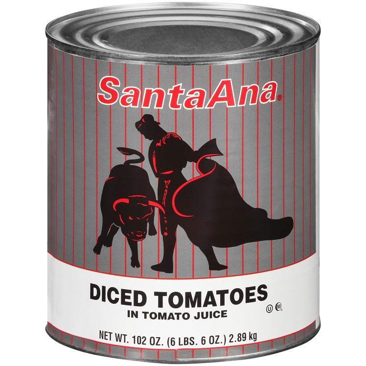 SANTA ANA DICED TOMATOES IN JUICE 3/4 INCH