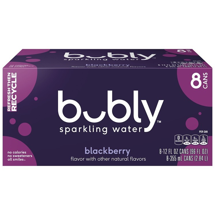 BUBLY SPARKLING WATER BLACKBERRY