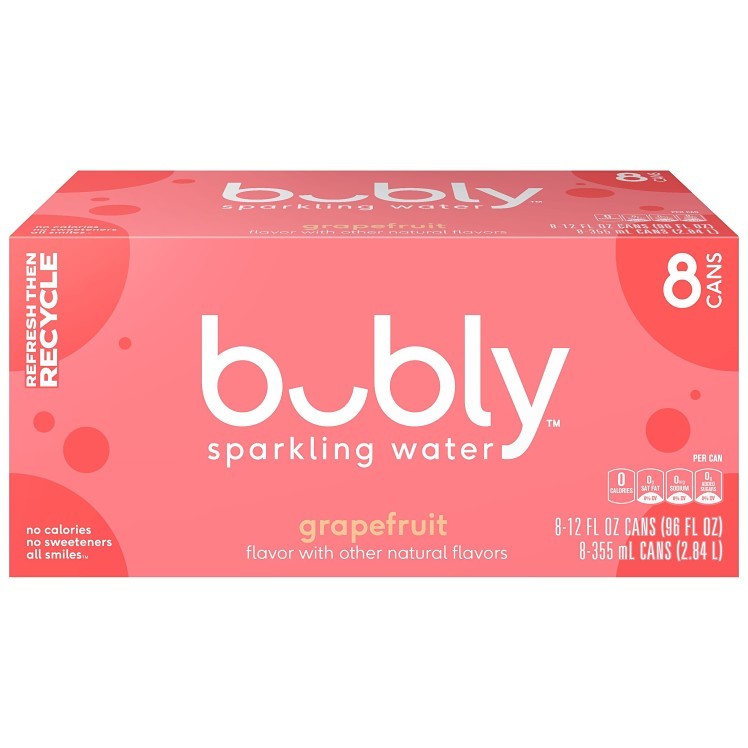 BUBLY SPARKLING WATER GRAPEFRUIT